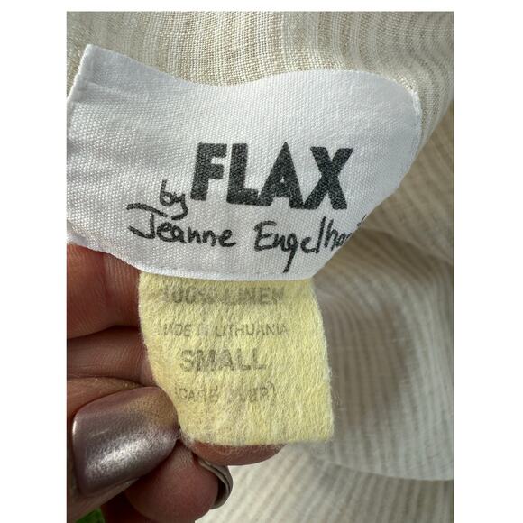 VTG Flax by Jeanne Englehart Linen Tunic Size Small - Picture 5 of 6